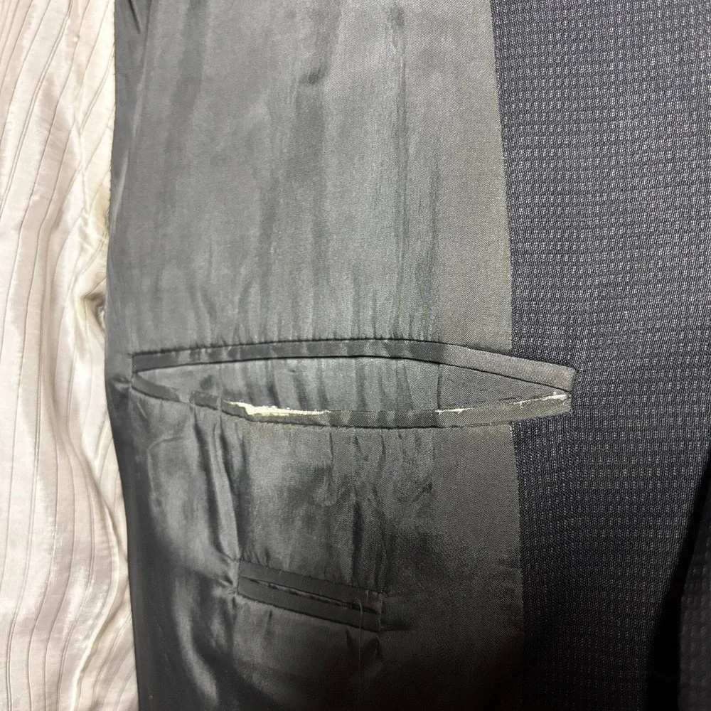 Hugo Boss VTG Suit 42L Einstein Sigma Pure‎ Wool Blazer Jacket 36x37 Dress Pants